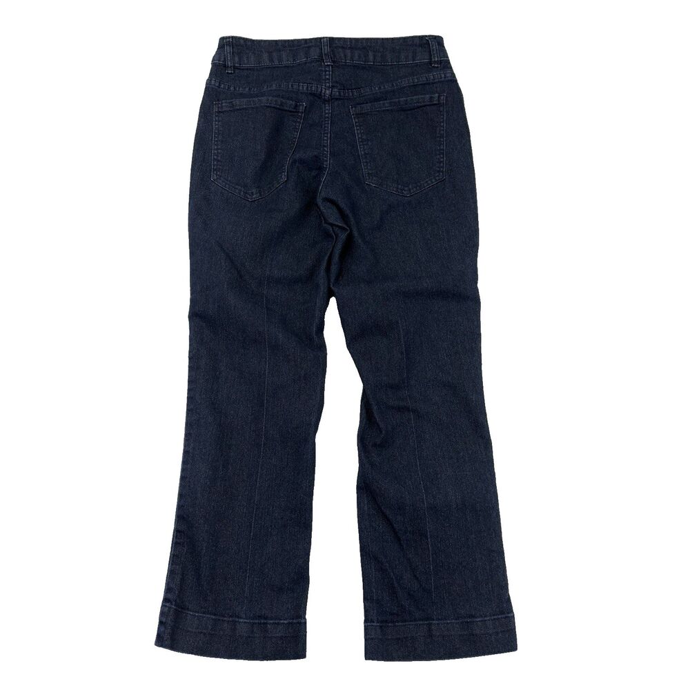 D. Jeans Career Jeans Straight‎ Womens 6 (28x25½) Dark Blue Stretchy Comfy - Picture 2 of 11